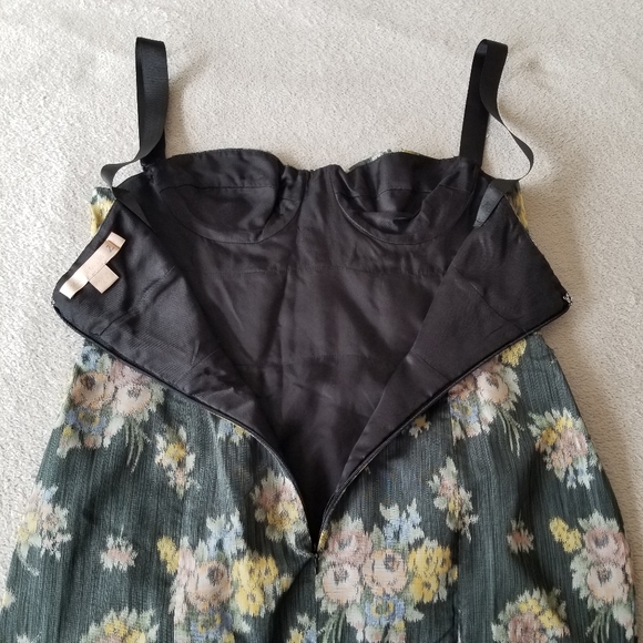 Brock COLLECTION Corseted Silk Floral Jacquard Dress Size 6 - Picture 11 of 14